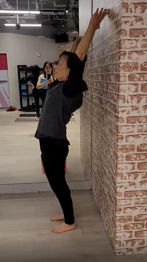 That’s my mum. 72 and building strength. I’m in the mirror — learning what counts.